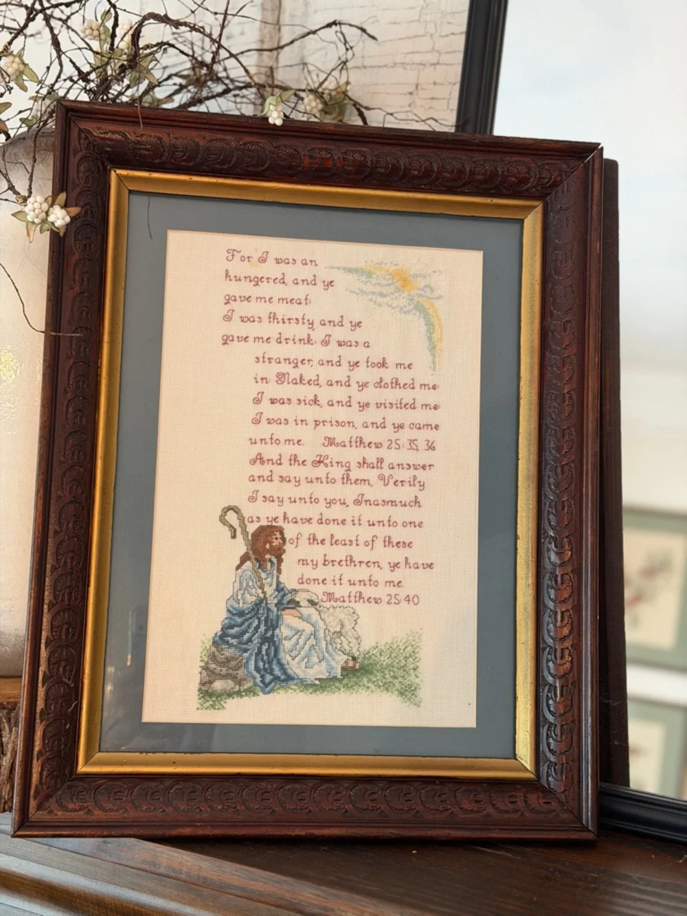 Vintage Carved Wood | Gold Gilt Frame. 1940’s | Heritage | Heirloom 15x19